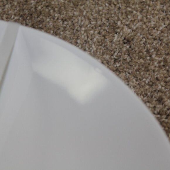 Soho Loft Plates White Pink Lemon Set of 4 Melamine 10.75" Dinner NWT Flaws - Picture 4 of 7